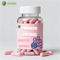 Capsules de probiotiques pour adultes personnalisées avec enzymes digestives - Compléments en marque privée