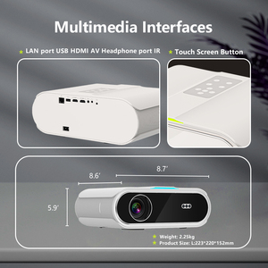 โปรเจคเตอร์แอนดรอยด์ Full HD 1080P โฮมซีเนม่า X1 LED โปรเจคเตอร์พกพา เล่นเกมส์ ดูหนังกลางแจ้ง รองรับ 4K โฟกัสอัตโนมัติ WIFI - Product Image 5