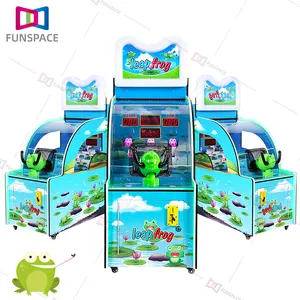 Divertissement pour enfants, saut de grenouille Arcade jeux vidéo tir grenouille jeux de balle Machine pour enfants jeux à pièces Machine