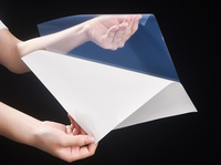Film d'étiquettes autocollantes transparents en PET imperméables de 50 microns pour impression jet d'encre/Memjet, emballage alimentaire, autocollant promotionnel en rouleau