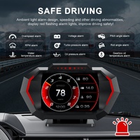 Nouveau HUD universel P24 multifonctionnel pour voiture : affichage tête haute, compteur de vitesse OBD2+GPS – Électronique automobile populaire 2026