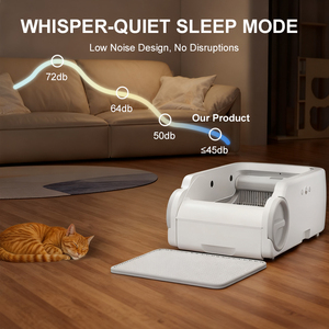Upgraded Open-Top Design Self Cleaning Litter Box Automatic Litter Box for Multiple <strong>Cats</strong> with App Control Quiet Odorless &amp; Safe - Product Image 4