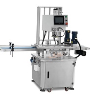 Machine automatique de fermeture de capsulage de bouchon de couvercle de bouteille de gel d'huile essentielle de shampooing en plastique à vis