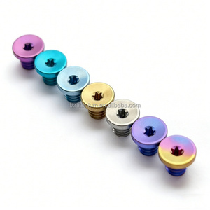 Parafuso de Sangria Hidráulica para Freio a Disco de Bicicleta M7*4 Personalizado em Liga de Titânio Torx Classe 10.9/12.9 para <span class=keywords><strong>Shimano</strong></span>/Sram/Magura - Product Image 1