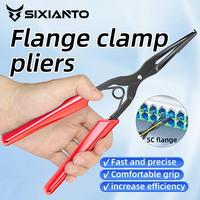 Pince à dénuder les câbles optiques SIXIANTO, outil à fibre optique, pince à bec long pour connecteurs de cordons de brassage SC/LC, utilisation FTTH, rouge