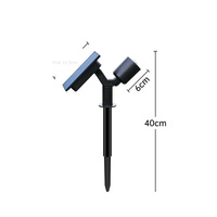 Projecteur solaire réglable de petite taille, LED extérieur, lumière blanche chaude, éclairage décoratif de jardin, indice de protection IP65, dimmable, lithium