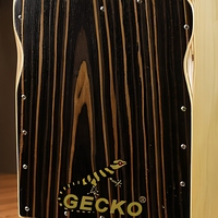 GECKO Professional Cajon Drum CD01E Birch Wood Box Drum Adjustable Snare Strings for Performance