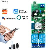 Compatible con Tuya Smart Home, Interruptor de Motor Wifi de 2 Canales para Avance y Retroceso, Módulo de Relé de 2 Canales DC 7-32V, Control Remoto por Voz Alexa