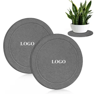 Custom Logo Super Absorbent Stone Soap Holder Cup Coaster Durable Diatomaceous Flower Pot Drip Trays