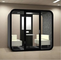 Module de bureau modulaire Mega Pod de la série Nano, qualité export, isolation acoustique, éclairage LED moderne pour immeuble de bureaux et usage privé