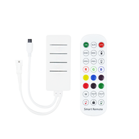 Pengontrol Lampu LED Pixel Ws2811 yang Dapat Diatur Alamatnya, Remote IR 24 Tombol, Tuya Wifi Mini Smart Life APP, DC5-24V