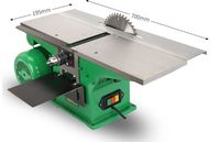 Scie à table haute vitesse et dégauchisseuse 8 pouces, machine de découpe professionnelle combinée pour usines de travail du bois