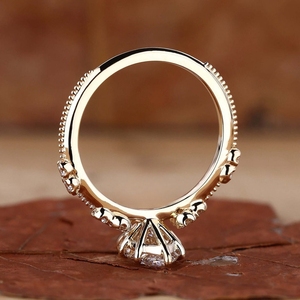 Gia IGI Chứng Nhận Cvd Hpht Vvs Phòng Thí Nghiệm Grown Tạo Ra Kim Cương 14K 18K Rắn Nhẫn Vàng Engagement Ring Trang Sức Cho Phụ Nữ Marquise Cắt - Product Image 3