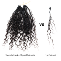 Cheveux à tresser en mélange de cheveux naturels, blond 613, en vrac, 10 pouces, 0,6 cm, doux et d'apparence naturelle, pour tresses bohèmes, directement de l'usine