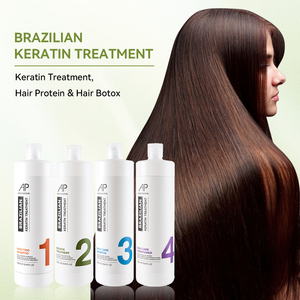 Traitement lissant pour cheveux à l'huile d'argan biologique AP Herbel, ensemble de traitement professionnel à la kératine brésilienne pour lisser les cheveux - Product Image 2