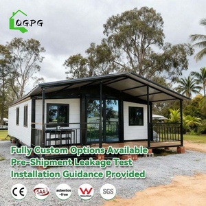 <span class=keywords><strong>Maison</strong></span> conteneur pliable extensible de 20 pieds avec système à double aile qui se transforme en espace de vie spacieux lorsqu'elle est repliée - Product Image 2