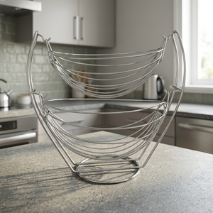 Panier de rangement pour vêtements, design minimaliste rond, panier de rangement à crochet pour salle de bain, fil métallique durable - Product Image 6