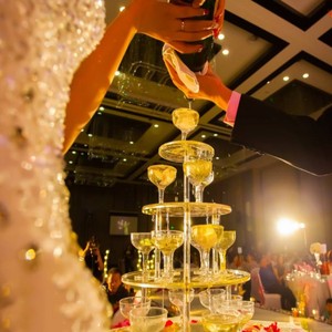 Estante de plástico de 5 capas para fiesta, <span class=keywords><strong>Torre</strong></span> acrílica para champán, boda, grado alimenticio - Product Image 4