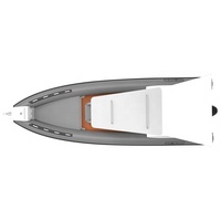 Bateaux pneumatiques RIB 860 durables en aluminium RIB 28 pieds Orca/Hypalon/PVC