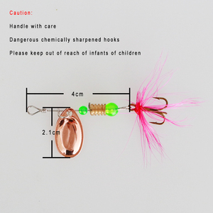 Kit de leurres de pêche imprimés à prix d'usine, ensemble de spinners 2g/5g <span class=keywords><strong>en</strong></span> fer <span class=keywords><strong>pour</strong></span> achigan, <span class=keywords><strong>truite</strong></span>, carpe <span class=keywords><strong>en</strong></span> <span class=keywords><strong>rivière</strong></span>, lac, ruisseau (sans hameçons) - Product Image 3