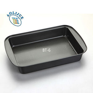 Teglia per biscotti <span class=keywords><strong>rettangolare</strong></span> grande personalizzabile con fondo ondulato in acciaio al carbonio teglia per biscotti profonda con rivestimento antiaderente - Product Image 1