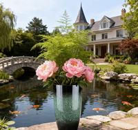 Jardinières en plastique PP brillant à effet dégradé, légères et durables, avec personnalisation des couleurs pour la maison et le jardin