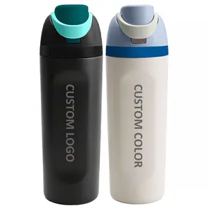 Bottiglia sottovuoto per bottiglia Thermos della fabbrica del fornitore della porcellana 20 oz Freesip isolante bottiglia d'acqua in acciaio inossidabile