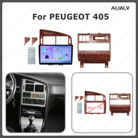 Aijia Hot-selling 9 pouces voiture stéréo lecteur DVD cadre tableau de bord pour PEUGEOT 405 LHD pièces automobiles en bois avec câble métallique