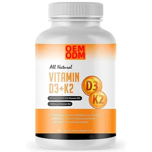 90 Cápsulas 3 Month Supply Vegan Vitamin D3 + K2 Cápsulas para Immune Health Bone Health Mood