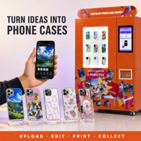 Mesin Printer Casing Ponsel Pintar Yunyin DIY, Layar Sentuh, Layanan Mandiri untuk Mal, Pusat Perbelanjaan, dan Tempat Wisata