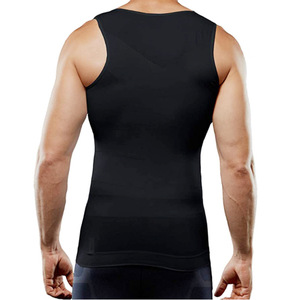 Camiseta de compresión para hombre, moldeadora de abdomen, <span class=keywords><strong>chaleco</strong></span> adelgazante, camiseta interior para barriga de cerveza y senos masculinos - Product Image 3