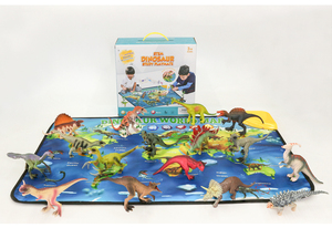 Tapis mural interactif sonore avec carte du monde et modèle de dinosaure - Product Image 2