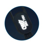 Cadeau promotionnel porte-clés lumière LED Logo rapide USB câble de charge multiple 3 en 1 cordon de chargeur pour iPhone/Android/Type-C