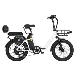 Vélo électrique cargo à pneus larges de 20 pouces pour adultes, vélo électrique urbain à cadre bas - Product Image 4