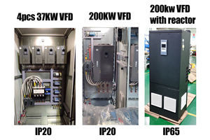 อินเวอร์เตอร์ Aikon VFD 3 เฟส 440V 120 แรงม้า สำหรับมอเตอร์ 75 กิโลวัตต์ ใช้กับคอมเพรสเซอร์แรงดันไฟฟ้าเดี่ยว 220V 380V รุ่น PDE Single P - Product Image 6