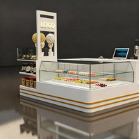 Factory Custom Acryl Dessert Display Box Acryl Gebäck Display Box für Restaurant und Partys Candy Shop Kiosk