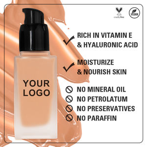 <span class=keywords><strong>Fond</strong></span> <span class=keywords><strong>de</strong></span> <span class=keywords><strong>teint</strong></span> liquide mat vegan en marque propre SPF Maquillage Imperméable Longue durée Couvrance totale <span class=keywords><strong>Fond</strong></span> <span class=keywords><strong>de</strong></span> <span class=keywords><strong>teint</strong></span> pour le visage pour un usage quotidien - Product Image 1