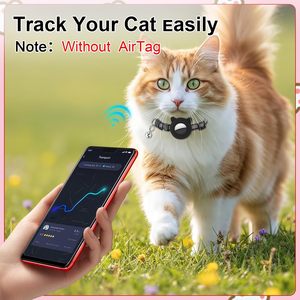Guiqulai Cat Collar With Air Tag Holder Reflective Breakaway Adjustable Safety Collar For Kitten Multicolor <b>Bells</b> - Product Image 6