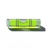 Niveau à bulle cylindrique en acrylique 9,5x40mm vert haute précision, insert de niveau à bulle rond, prix de gros direct usine