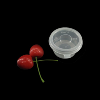 Couvercle de gobelet à sauce en PP biodégradable personnalisé de 50 mm pour restaurant moderne, conteneur alimentaire transparent à emporter Xinxin