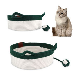 Grotte de lit pour chat mignon et doux de qualité supérieure avec jouet à balles - Product Image 1