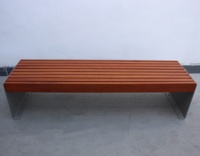 2024 luxe porte banc en bois parc extérieur bois massif banc de rue siège extérieur jardin étanche dos nu banc chaise