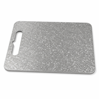 Papan Pemotong Dua Sisi Titanium Murni Kristal OEM Khusus, Anti Jamur, untuk Persiapan Makanan di Dapur