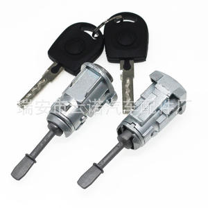 Cilindro de Cerradura de Puerta para Passat B5 Bora Golf 1U0837167, Cerradura Cilíndrica con 2 Llaves, Color Gris - Product Image 1