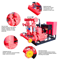 Pompe à eau centrifuge portable durable à moteur diesel pour la lutte contre les incendies avec support personnalisé, alimentation en eau d'urgence haute pression