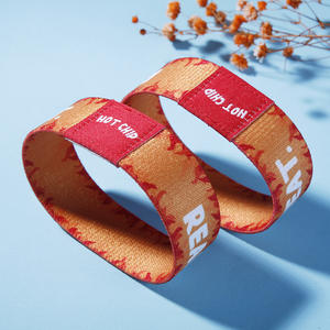 Pulseras elásticas personalizadas baratas para eventos y festivales Tela de moda con impresión por sublimación para fines promocionales - Product Image 3