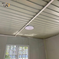 Maison d'hôtel de luxe économique en conteneur maritime modifié à 3 chambres, en panneaux sandwich d'acier, taille 20ft/40ft