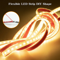 Bande lumineuse LED 120 LED, bande LED entièrement étanche IP67, silicone solide, couleurs personnalisées, longueur 2835, bande lumineuse LED 12V, étanche IP67, rouleau de 10m ou 5m