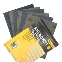 Feuilles de papier abrasif Rhynowet 9x11 pouces, carbure de silicium, pour utilisation humide et sèche, 1 mm, abrasion moyenne, personnalisables OEM