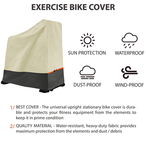 BEELAND Intérieur Vélo Housse De Protection Résistant À La Poussière Étanche Spinning Vélo Couverture Uv Résistant Vélo D'exercice Couvre - Product Image 3